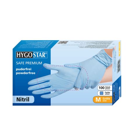 Nitrilové rukavice "Safe Premium" | bez púdru | 100 KS