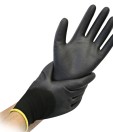 Nylonové rukavice"Black Ace" 3/4 potiahnuté