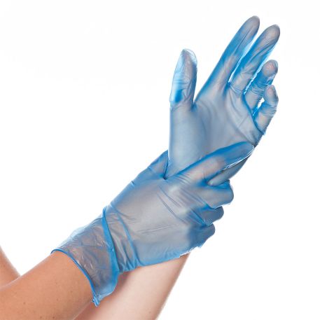 Vinylové rukavice "Ideal Blue" | bez prášku | 100KS