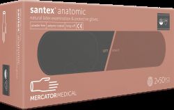 Latexové rukavice "santex® anatomic PF" | bez púdru | 100KS