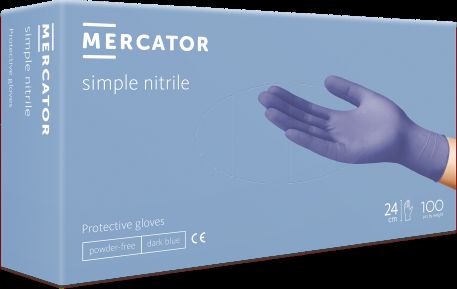 Nitrilové rukavice simple nitrile | bez púdru | 100 ks