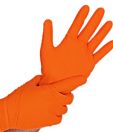 Nitrilové rukavice "Diamond Grip Orange"  | bez púdru | 50 KS